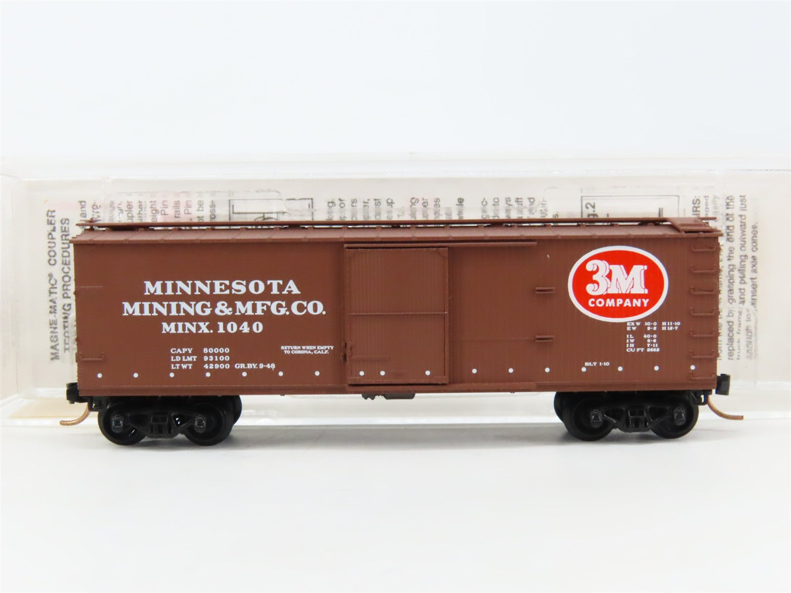 N Scale Micro-Trains MTL 39190 40' Box Car RTR