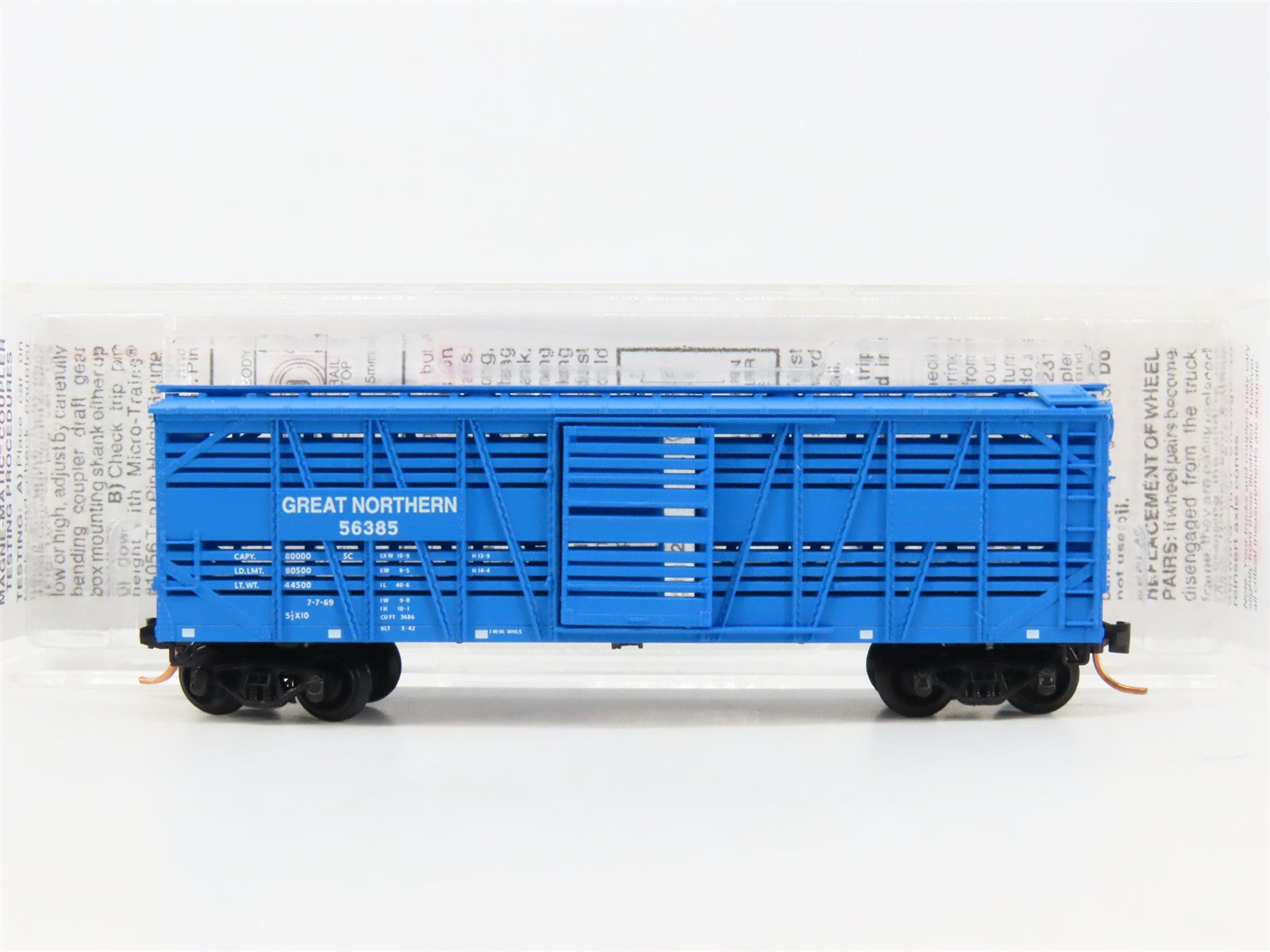 N Scale Micro-Trains MTL 35170 GN Great Northern 40' Stock/Cattle Car 56385 RTR