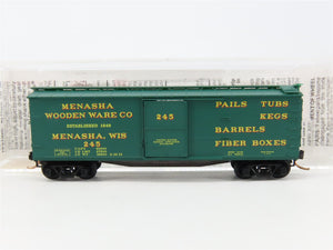 N Scale Micro-Trains MTL 39200 Menasha Wooden Ware Company 40' Box Car 245 RTR
