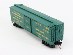 N Scale Micro-Trains MTL 39200 Menasha Wooden Ware Company 40' Box Car 245 RTR