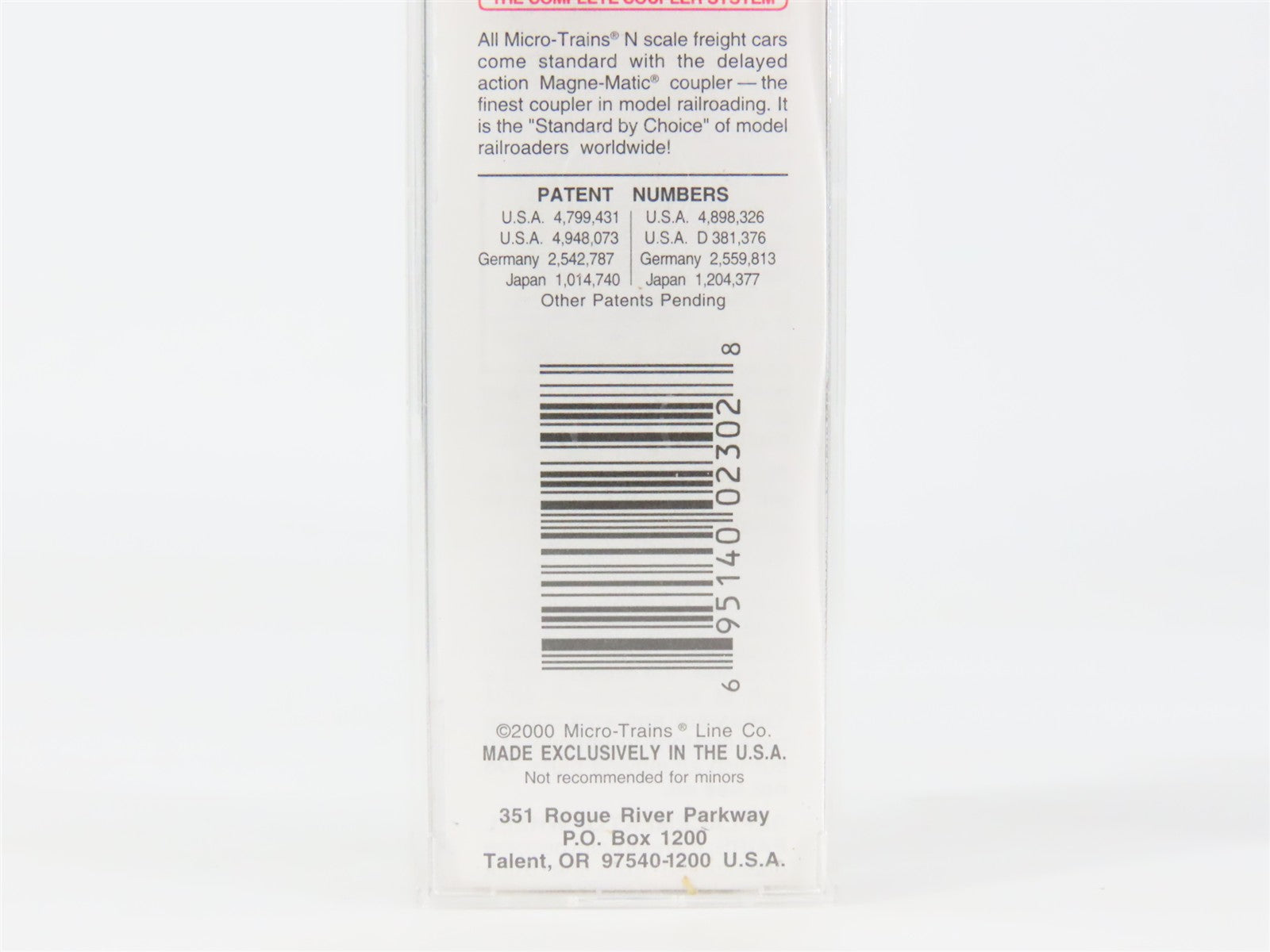 N Scale Micro-Trains MTL 39200 Menasha Wooden Ware Company 40' Box Car 245 RTR