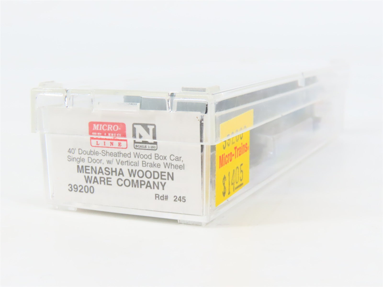 N Scale Micro-Trains MTL 39200 Menasha Wooden Ware Company 40' Box Car 245 RTR