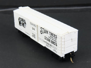 N Scale Micro-Trains MTL 42010 Stark Trees 40' Box Car 24 RTR