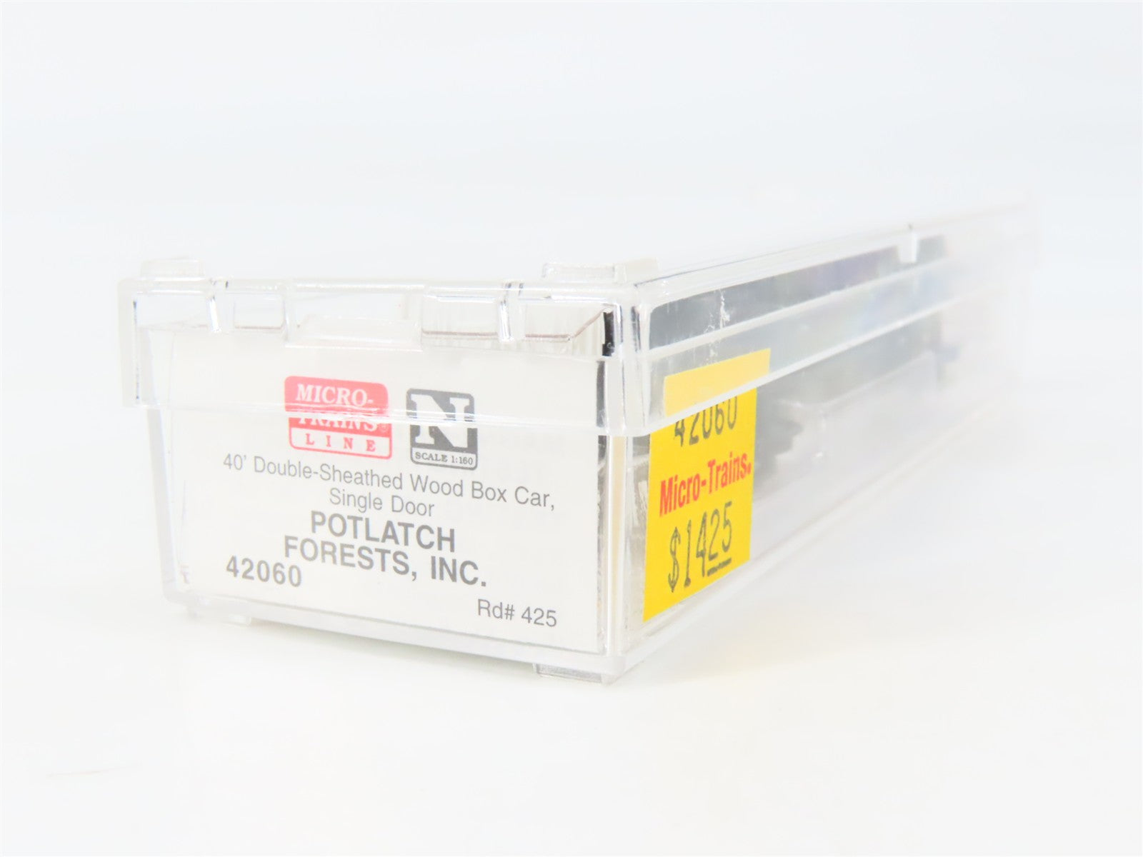 N Scale Micro-Trains MTL 42060 Potlatch Forests, Inc. 40' Box Car 425 RTR