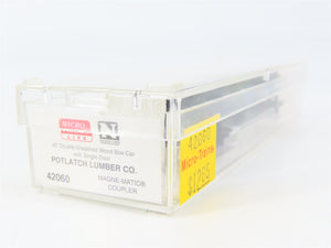 N Scale Micro-Trains MTL 42060 Potlatch Lumber Co. 40' Box Car 424 RTR