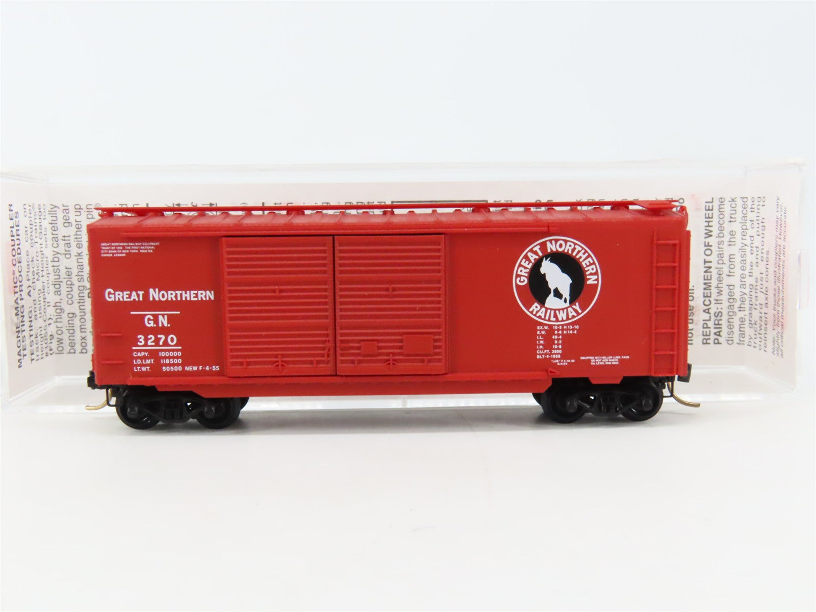 N Scale Micro-Trains MTL 42080 GN Great Northern 40' Box Car 3270 RTR