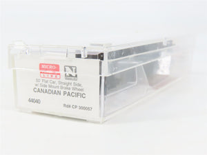 N Scale Micro-Trains MTL 44040 CP Canadian Pacific 50' Flat Car 300057 RTR