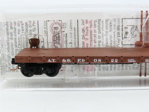 N Scale Micro-Trains MTL 44060 ATSF Santa Fe 50' Straight Side Flat Car #90822