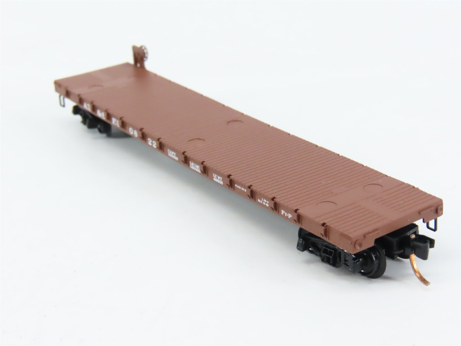 N Scale Micro-Trains MTL 44060 ATSF Santa Fe 50' Straight Side Flat Car #90822