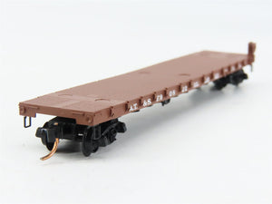 N Scale Micro-Trains MTL 44060 ATSF Santa Fe 50' Straight Side Flat Car #90822