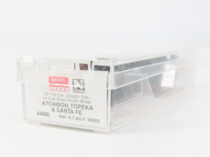 N Scale Micro-Trains MTL 44060 ATSF Santa Fe 50' Straight Side Flat Car #90822