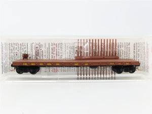 N Scale Micro-Trains MTL 44090 Chicago, Burlington & Quincy 50' Flat Car RTR