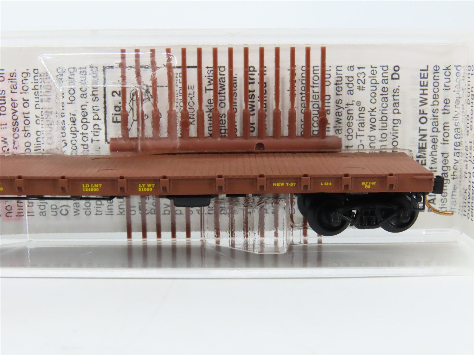 N Scale Micro-Trains MTL 44090 Chicago, Burlington & Quincy 50' Flat Car RTR