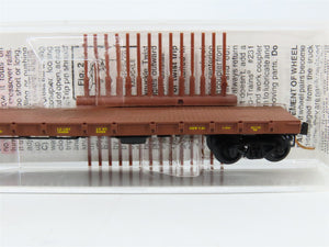 N Scale Micro-Trains MTL 44090 Chicago, Burlington & Quincy 50' Flat Car RTR
