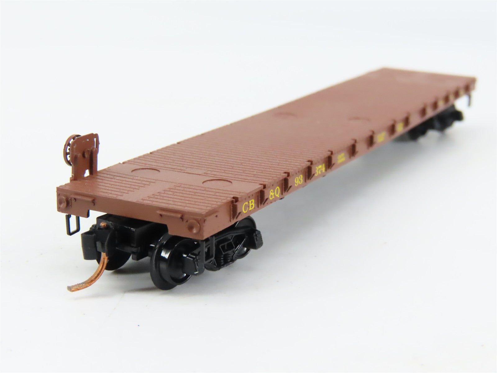 N Scale Micro-Trains MTL 44090 Chicago, Burlington & Quincy 50' Flat Car RTR
