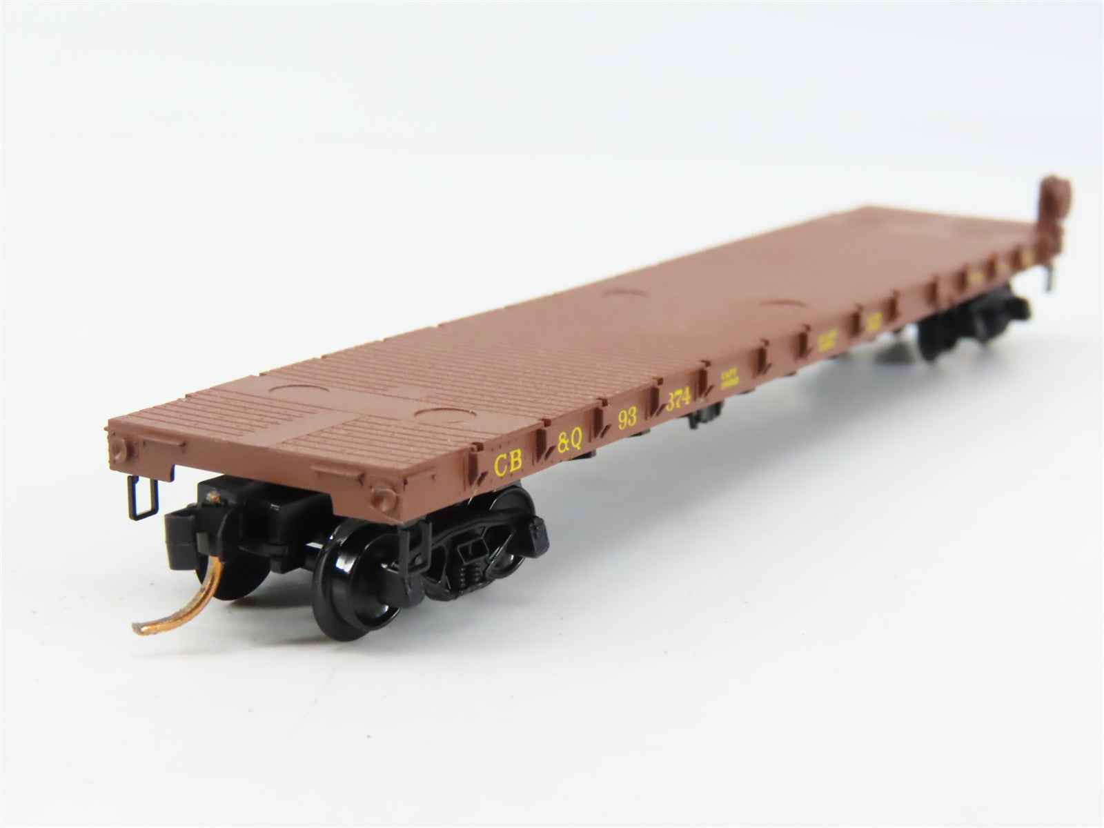 N Scale Micro-Trains MTL 44090 Chicago, Burlington & Quincy 50' Flat Car RTR