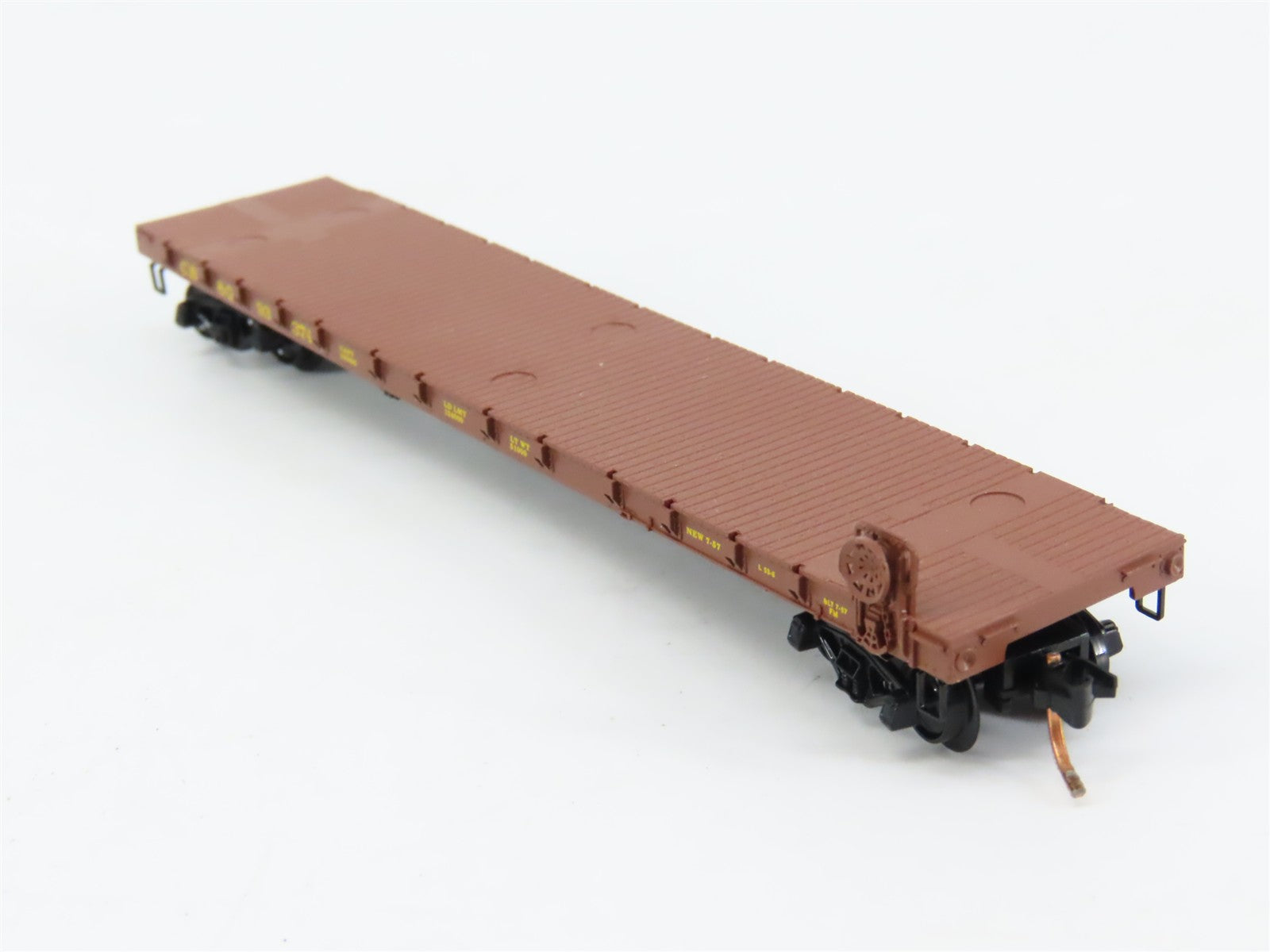 N Scale Micro-Trains MTL 44090 Chicago, Burlington & Quincy 50' Flat Car RTR