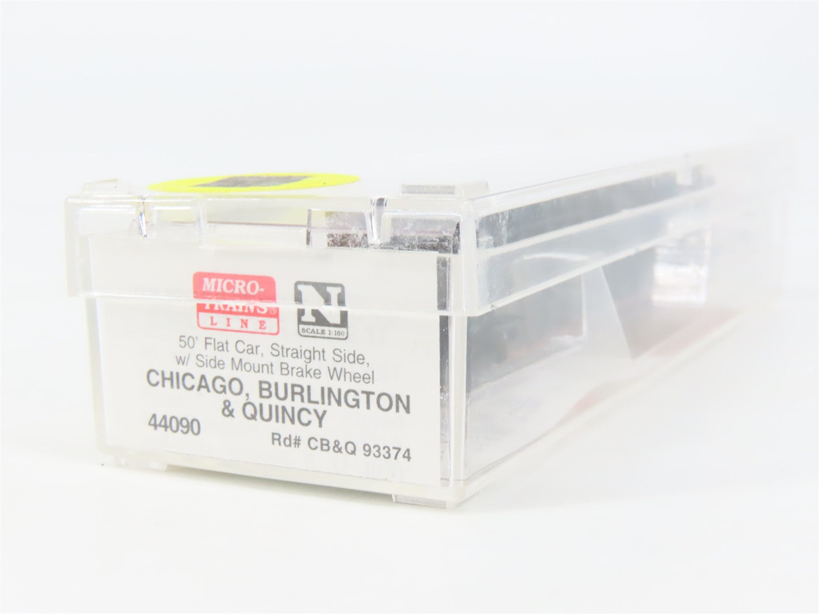 N Scale Micro-Trains MTL 44090 Chicago, Burlington & Quincy 50' Flat Car RTR