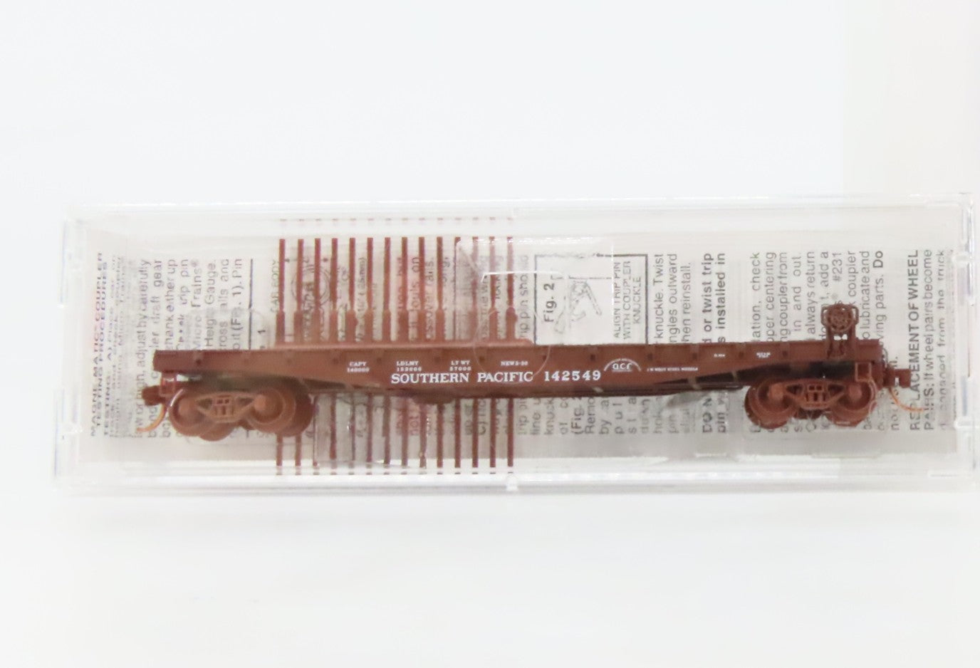 N Scale Micro-Trains MTL 45030 Southern Pacific 50' Fishbelly Flat Car RTR