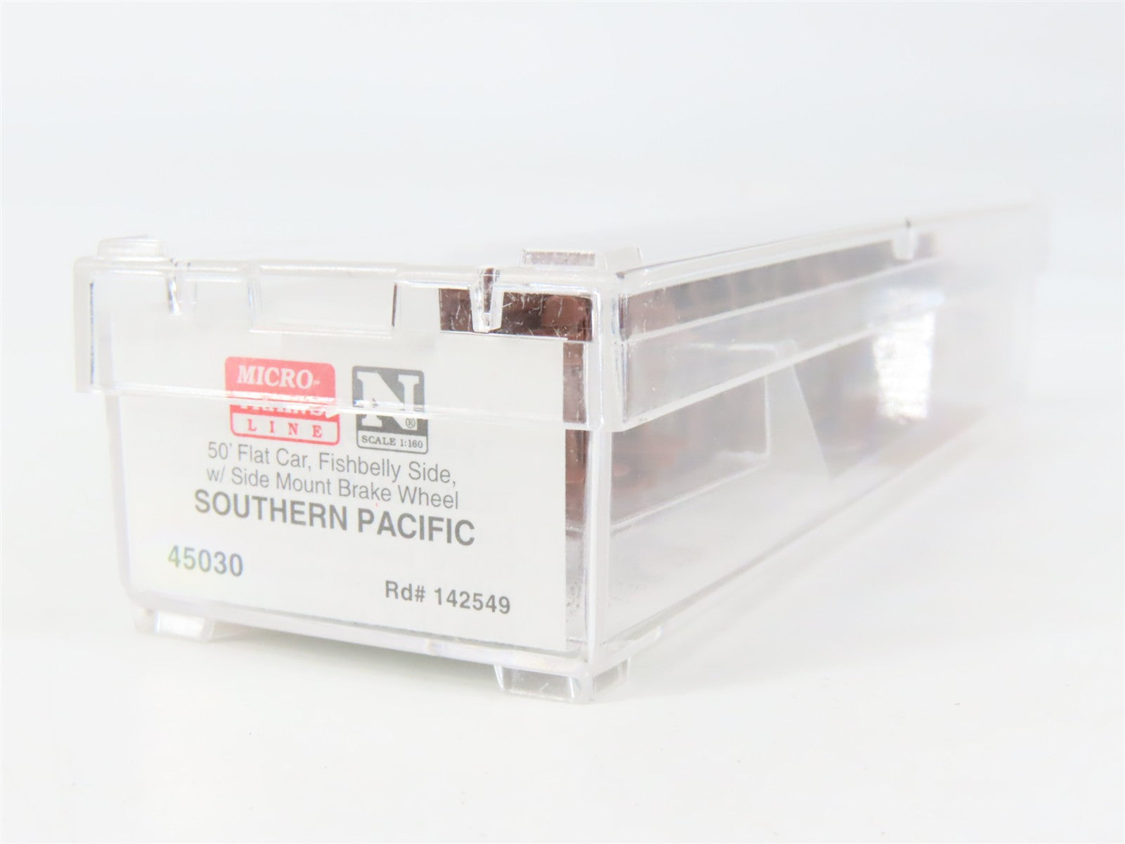 N Scale Micro-Trains MTL 45030 Southern Pacific 50' Fishbelly Flat Car RTR