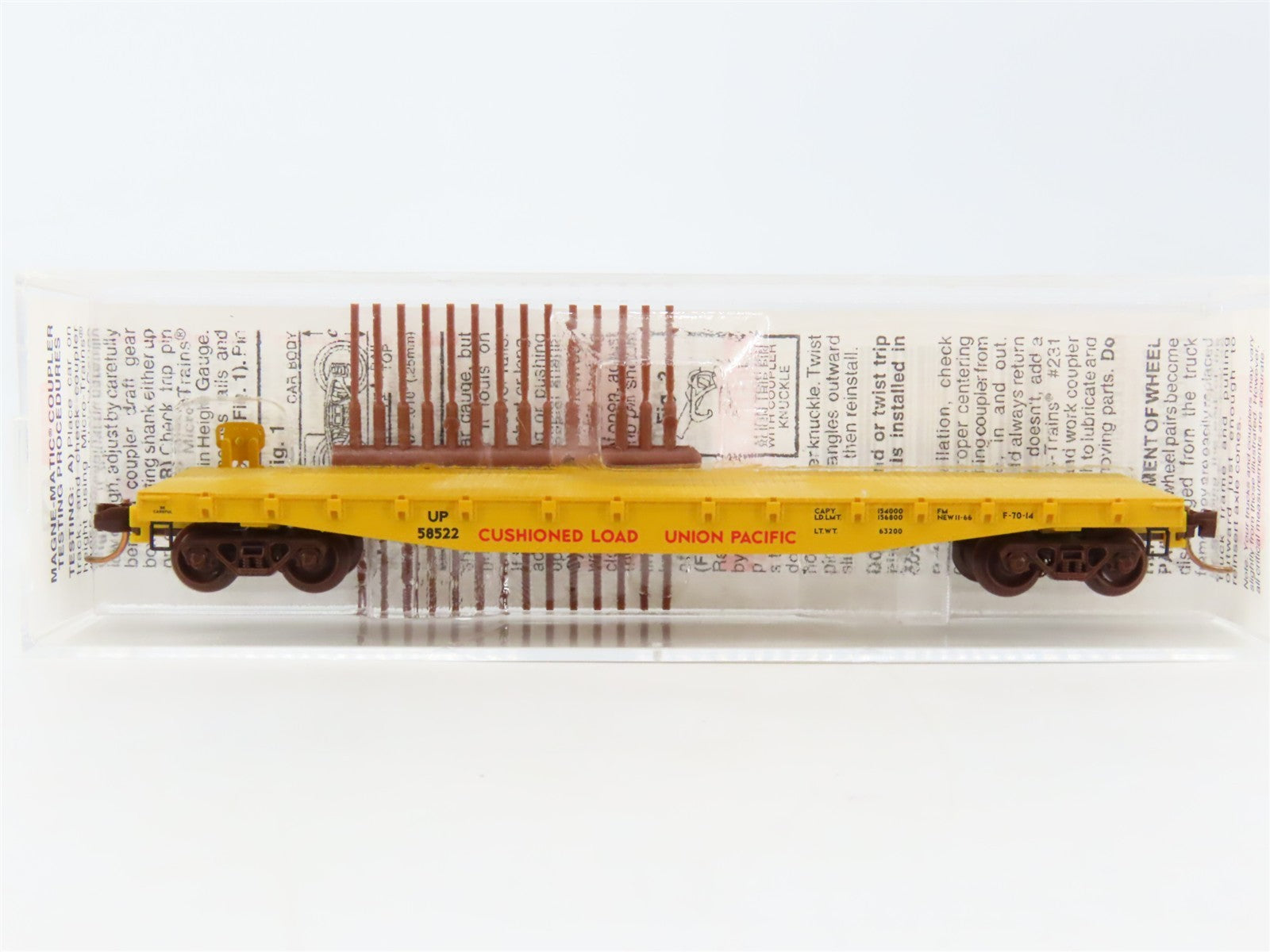 N Scale Micro-Trains MTL 45070 UP Union Pacific 50' Flat Car #58522
