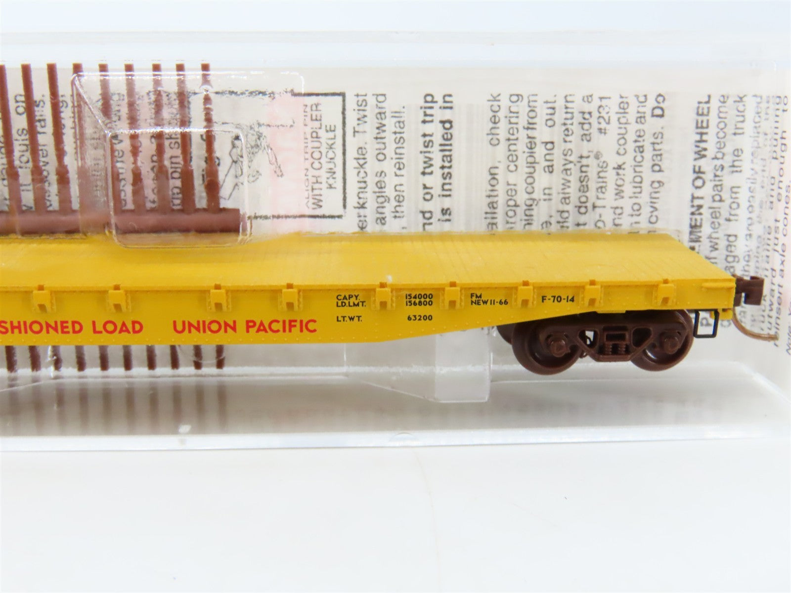 N Scale Micro-Trains MTL 45070 UP Union Pacific 50' Flat Car #58522