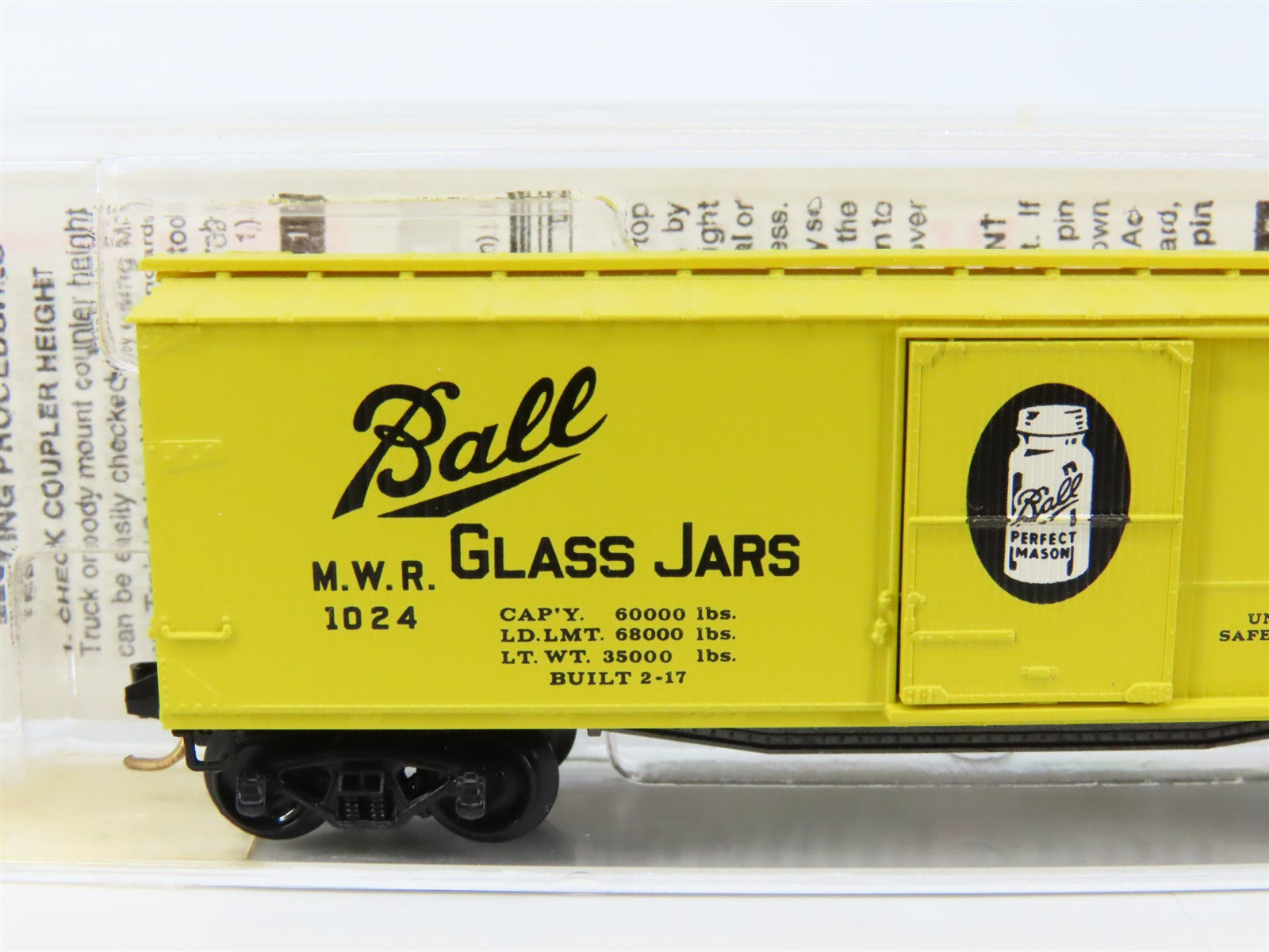 N Scale Micro-Trains MTL 42030 MWR Muncie & Western 40' Box Car 1024 RTR
