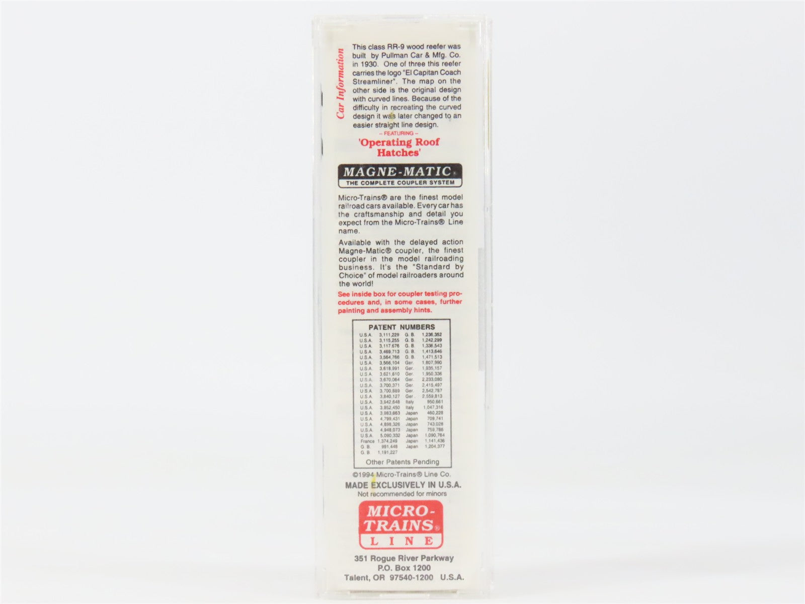 N Scale Micro-Trains MTL 47240 SFRB Santa Fe 40' Double-Sheathed Wood Reefer RTR