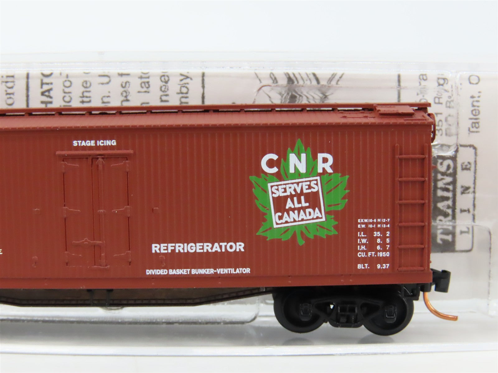 N Scale Micro-Trains MTL 47200 CN Canadian National 40' Reefer 209344 RTR
