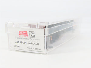 N Scale Micro-Trains MTL 47200 CN Canadian National 40' Reefer 209344 RTR