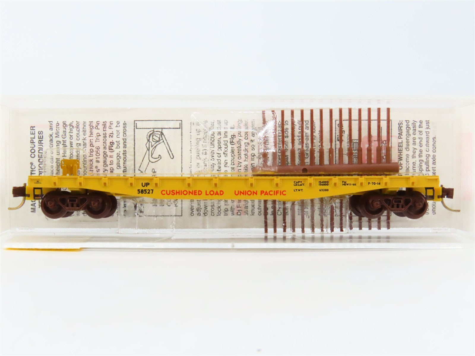 N Scale Micro-Trains MTL 45070 UP Union Pacific 50' Flat Car #58527
