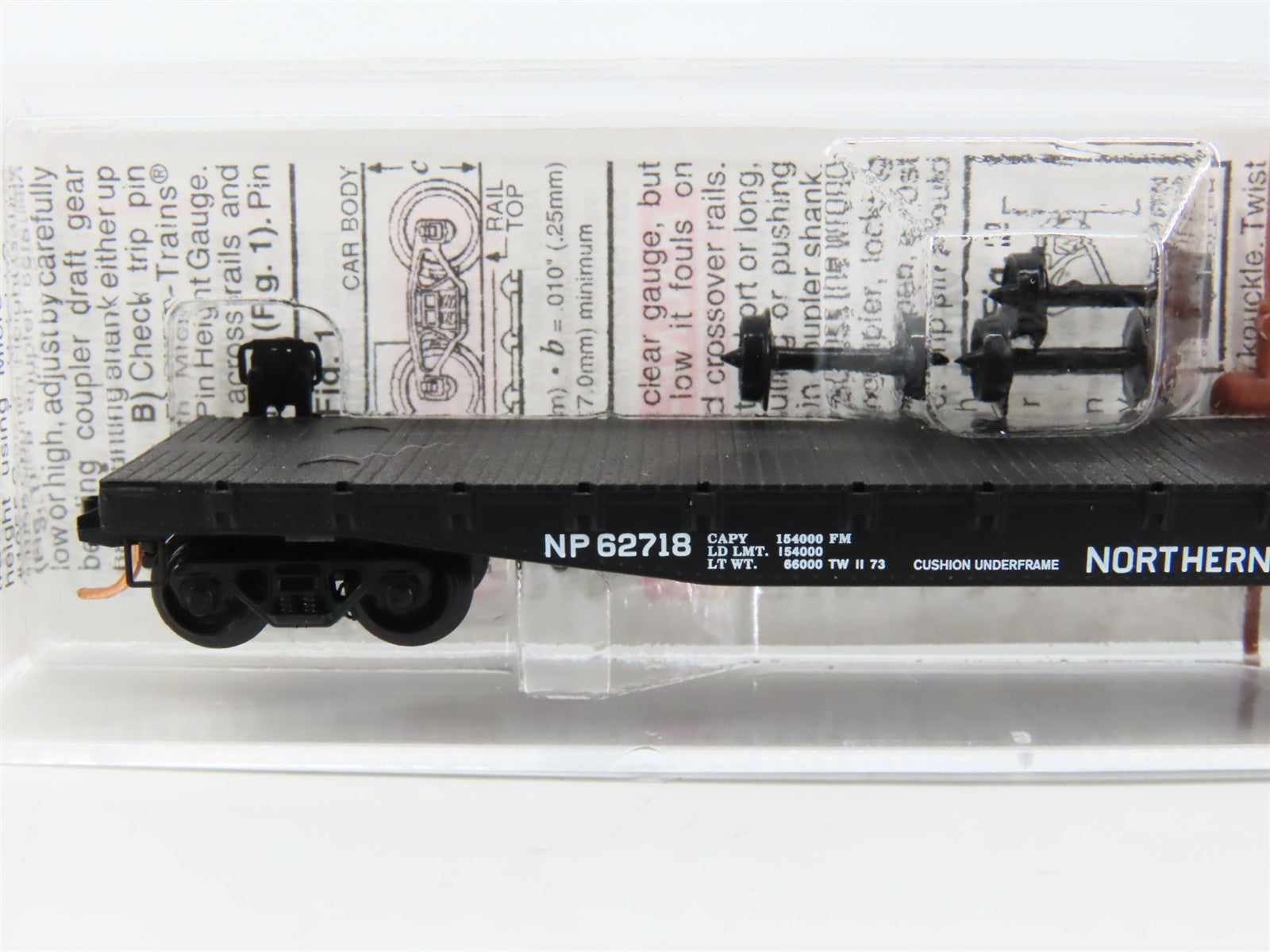 N Scale Micro-Trains MTL 45250 NP Northern Pacific 50' Flat Car 62718 RTR