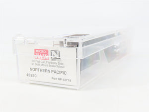N Scale Micro-Trains MTL 45250 NP Northern Pacific 50' Flat Car 62718 RTR