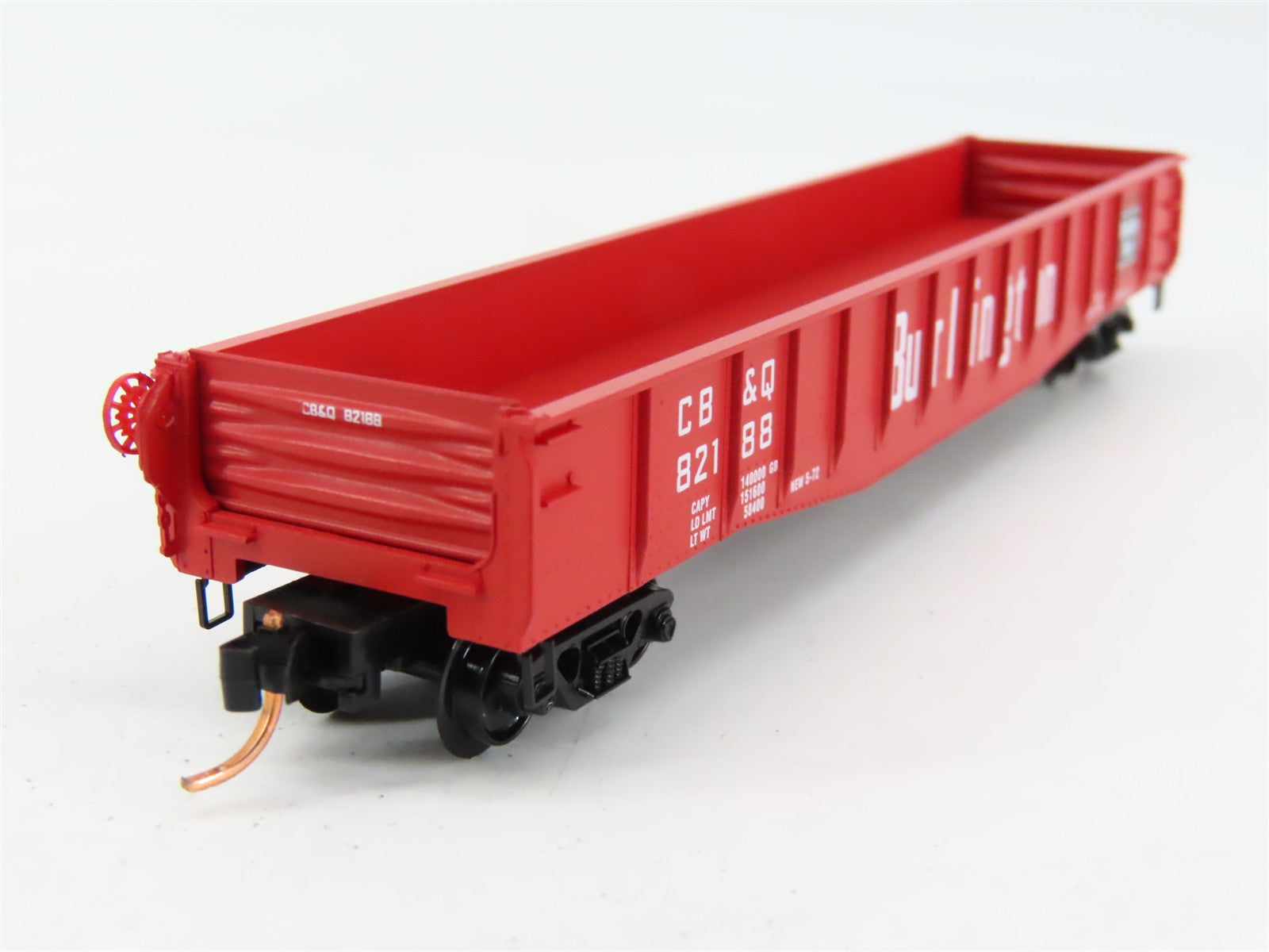 N Scale Micro-Trains MTL 46030 Chicago, Burlington & Quincy 50' Gondola RTR