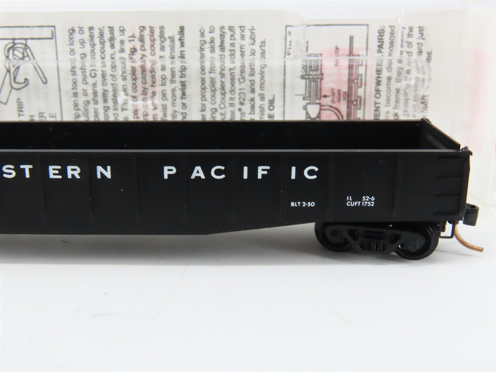 N Scale Micro-Trains MTL 46040 W.P. Western Pacific Gondola 6610 RTR