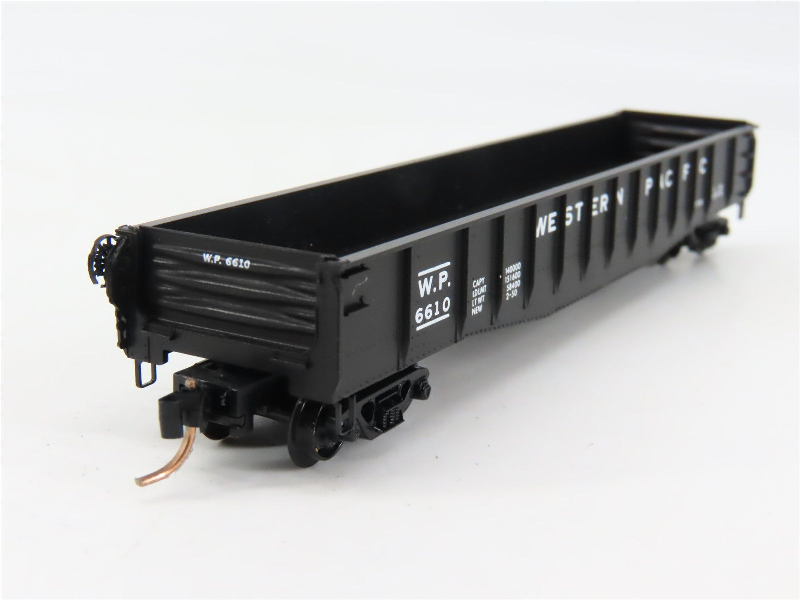 N Scale Micro-Trains MTL 46040 W.P. Western Pacific Gondola 6610 RTR