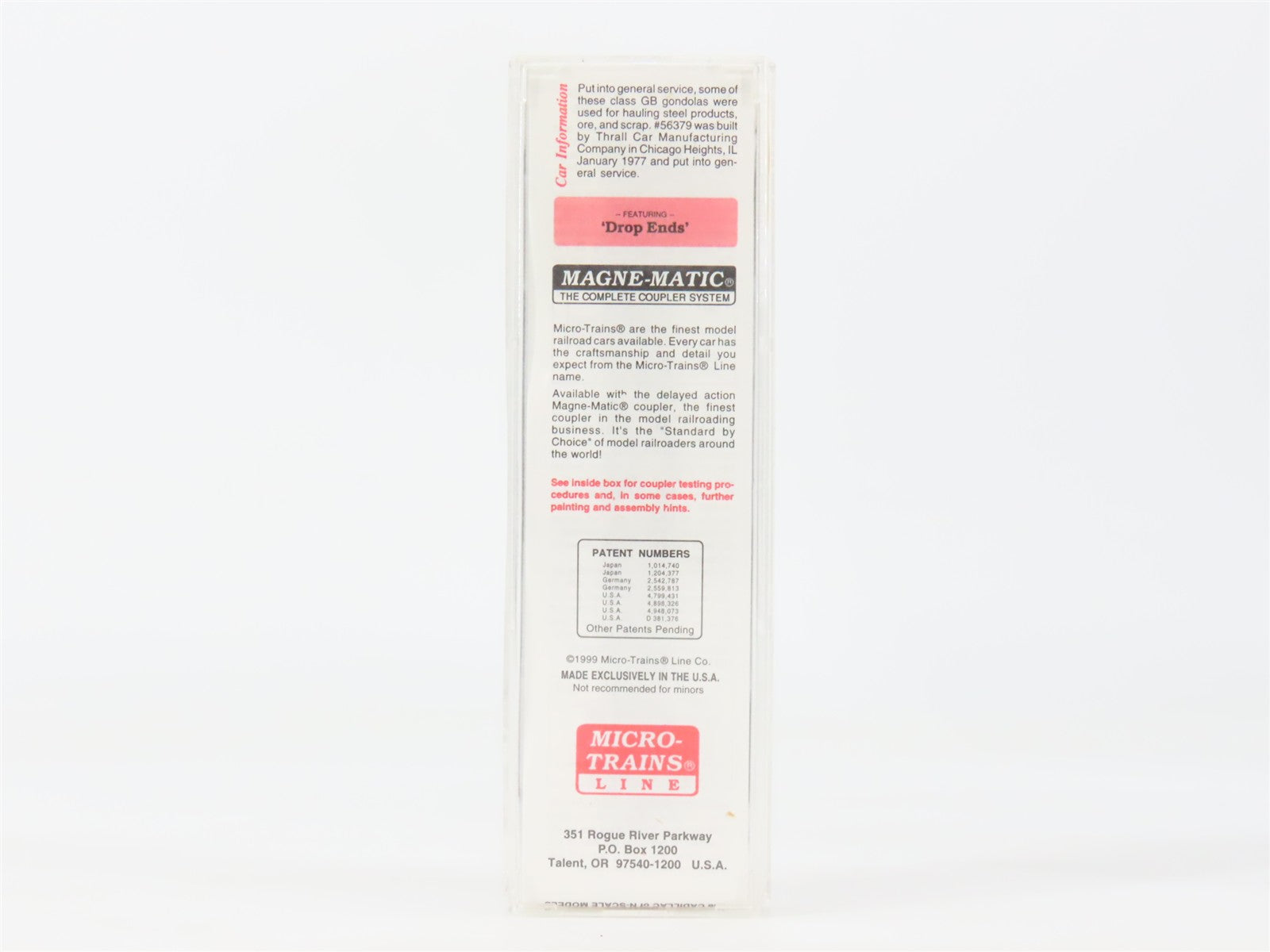 N Scale Micro-Trains MTL 46040 W.P. Western Pacific Gondola 6610 RTR