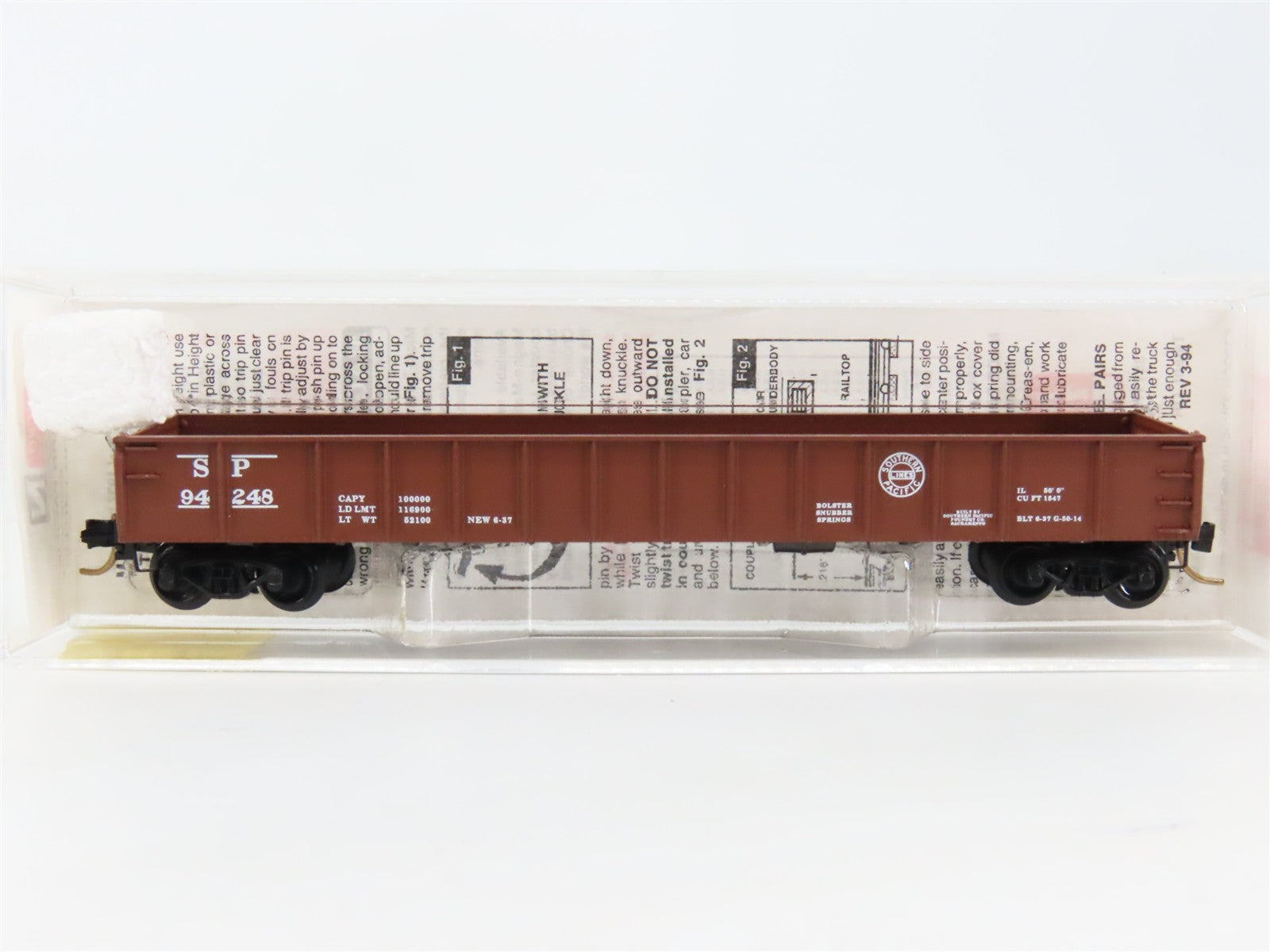 N Scale Micro-Trains MTL 48030 SP Southern Pacific 50' Drop-End Gondola RTR