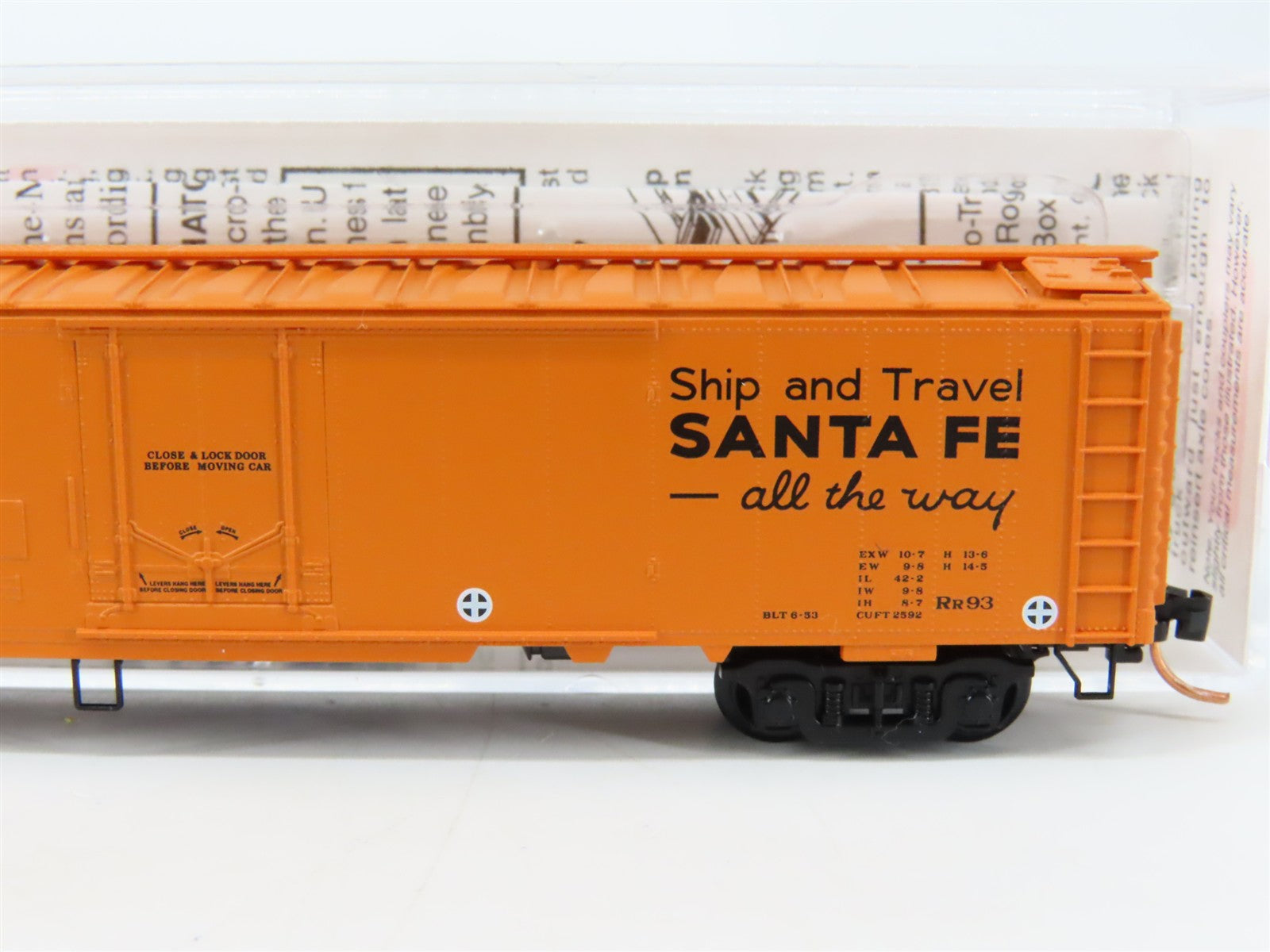 N Scale Micro-Trains MTL 52050 SFRD Santa Fe 52' Express Reefer 5033 RTR