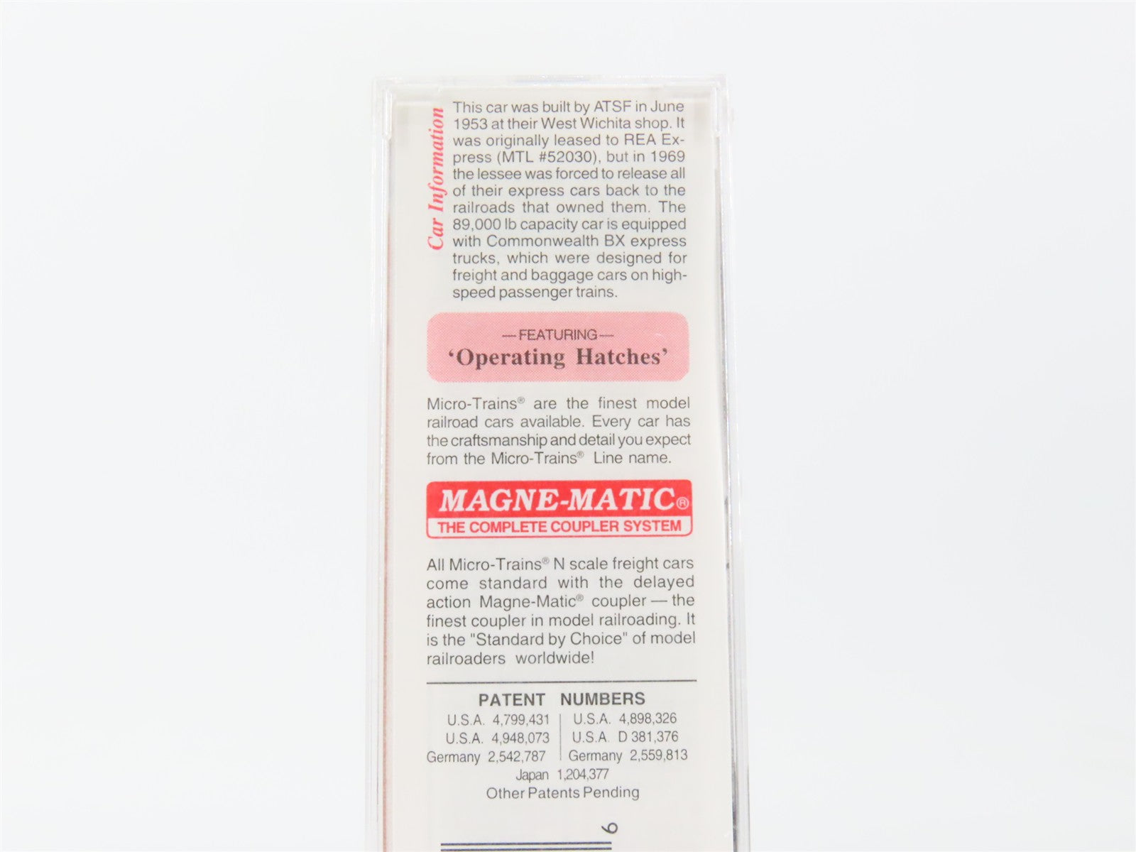 N Scale Micro-Trains MTL 52050 SFRD Santa Fe 52' Express Reefer 5033 RTR