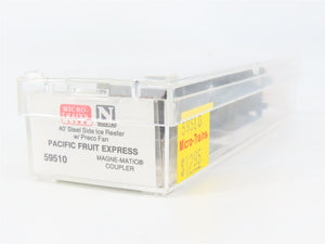 N Scale Micro-Trains MTL 59510 PFE Pacific Fruit Express 40' Reefer 925 RTR