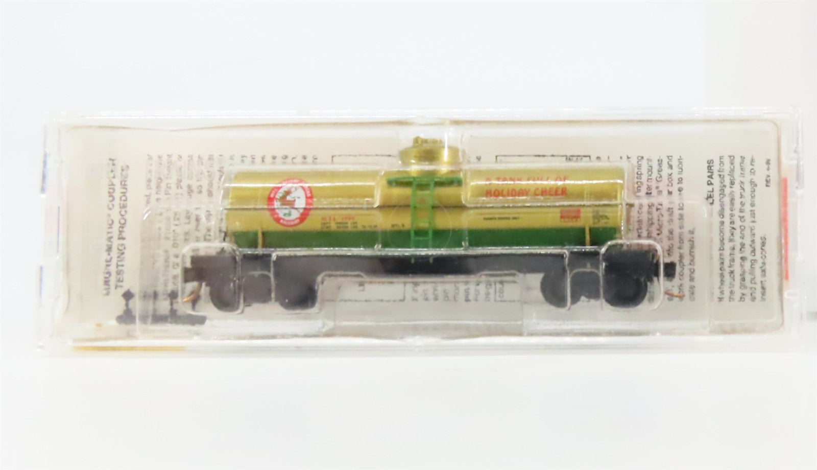 N Scale Micro-Trains MTL 65440 MTL Holiday Tracks Railway 39' Tank Car 1999 RTR
