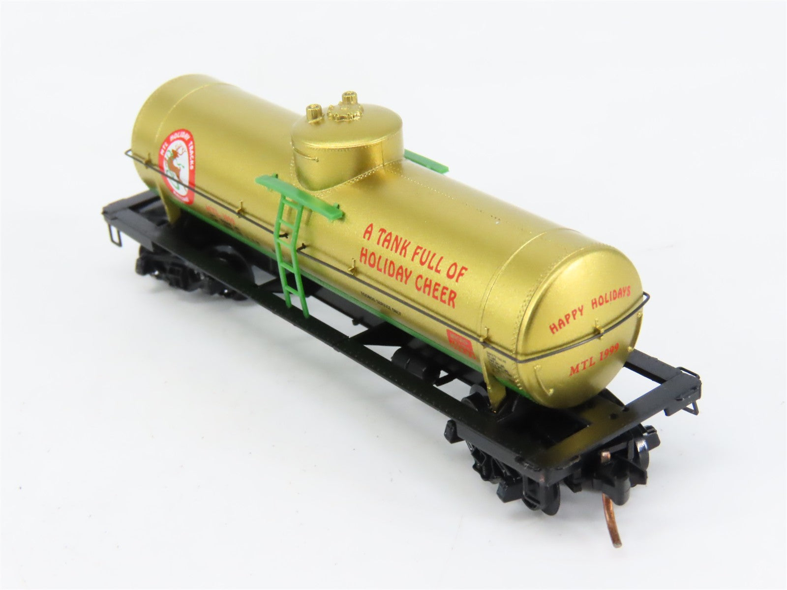 N Scale Micro-Trains MTL 65440 MTL Holiday Tracks Railway 39' Tank Car 1999 RTR