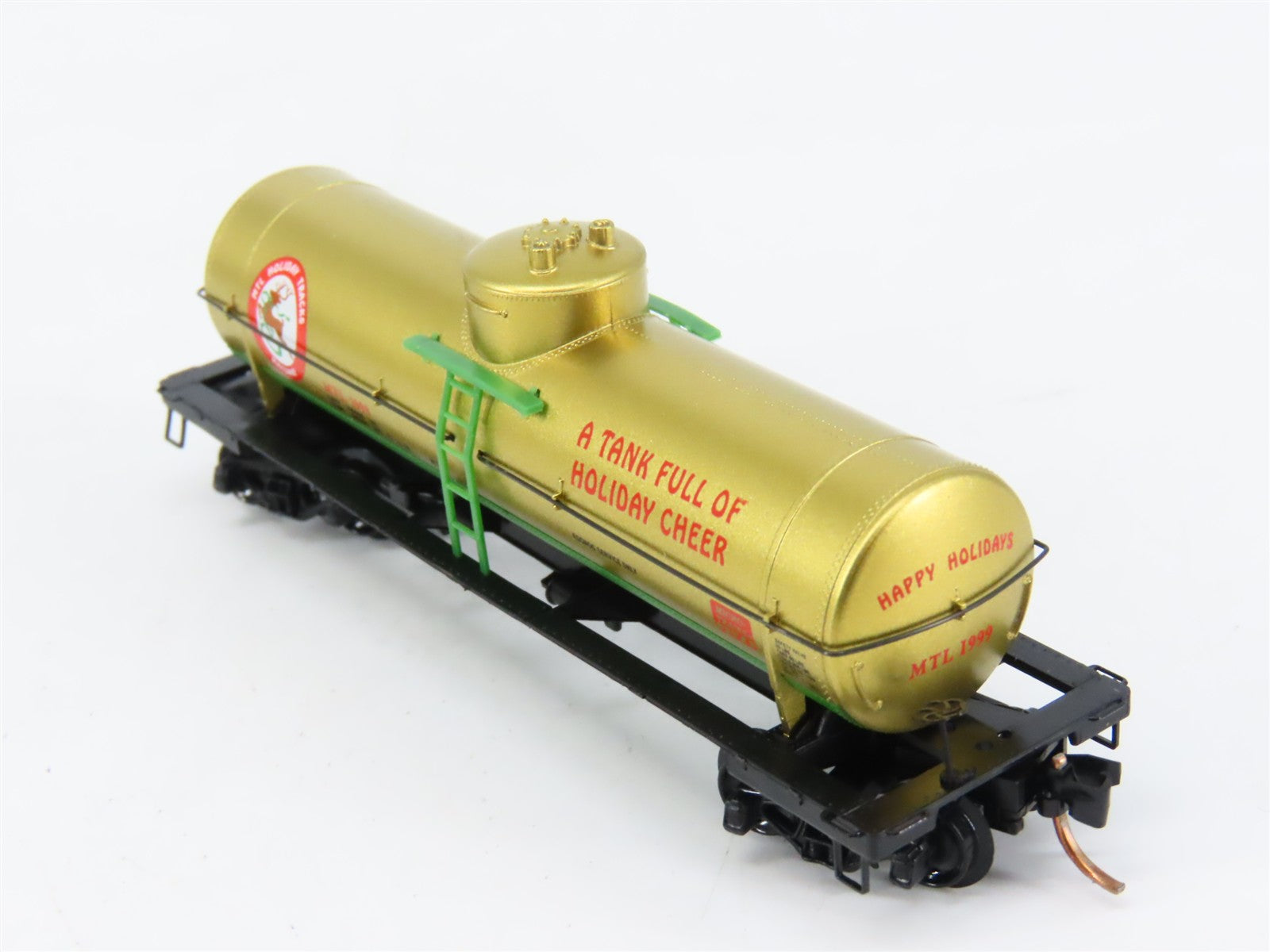 N Scale Micro-Trains MTL 65440 MTL Holiday Tracks Railway 39' Tank Car 1999 RTR