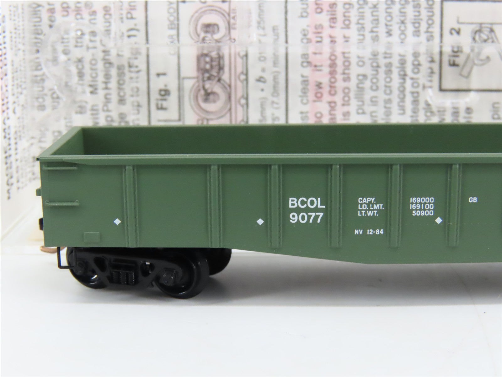 N Scale Micro-Trains MTL 105050 British Columbia Railway 50' Gondola RTR