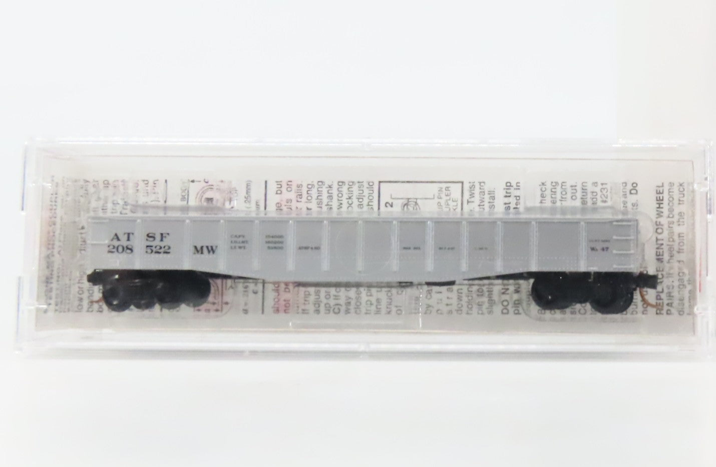 N Scale Micro-Trains MTL 105060 Atchison, Topeka & Santa Fe 50' Gondola RTR