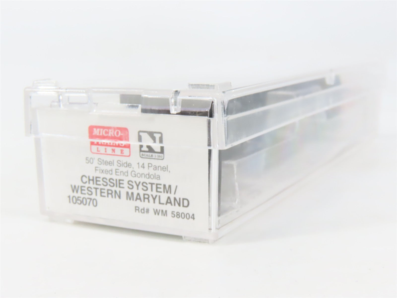 N Scale Micro-Trains MTL 105070 WM Western Maryland 50' Gondola 58004 RTR