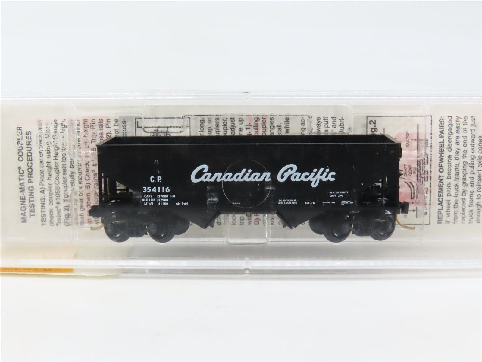 N Scale Micro-Trains MTL 55410 CP Canadian Pacific 33' 2-Bay Hopper 354116 RTR