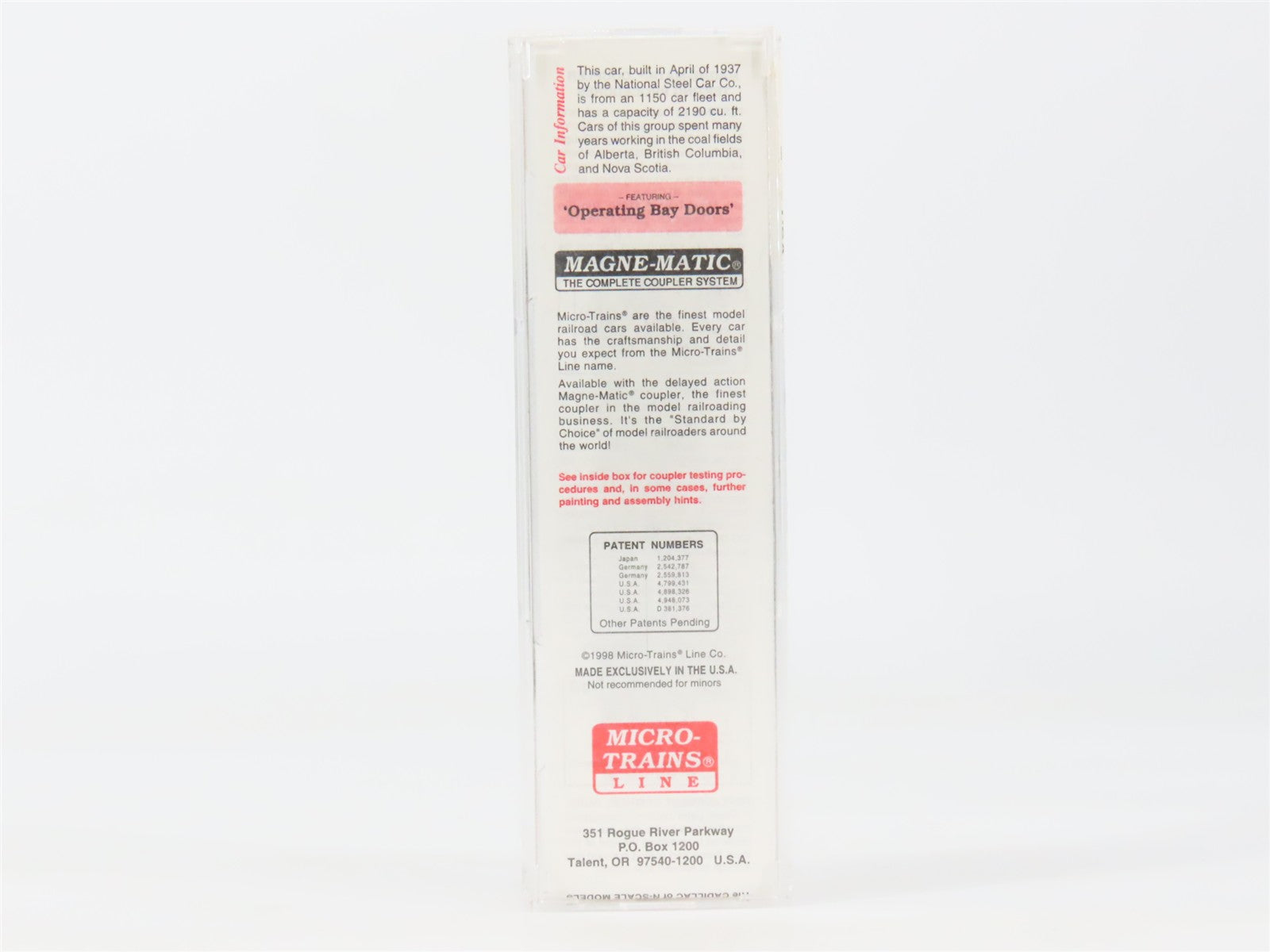 N Scale Micro-Trains MTL 55410 CP Canadian Pacific 33' 2-Bay Hopper 354116 RTR