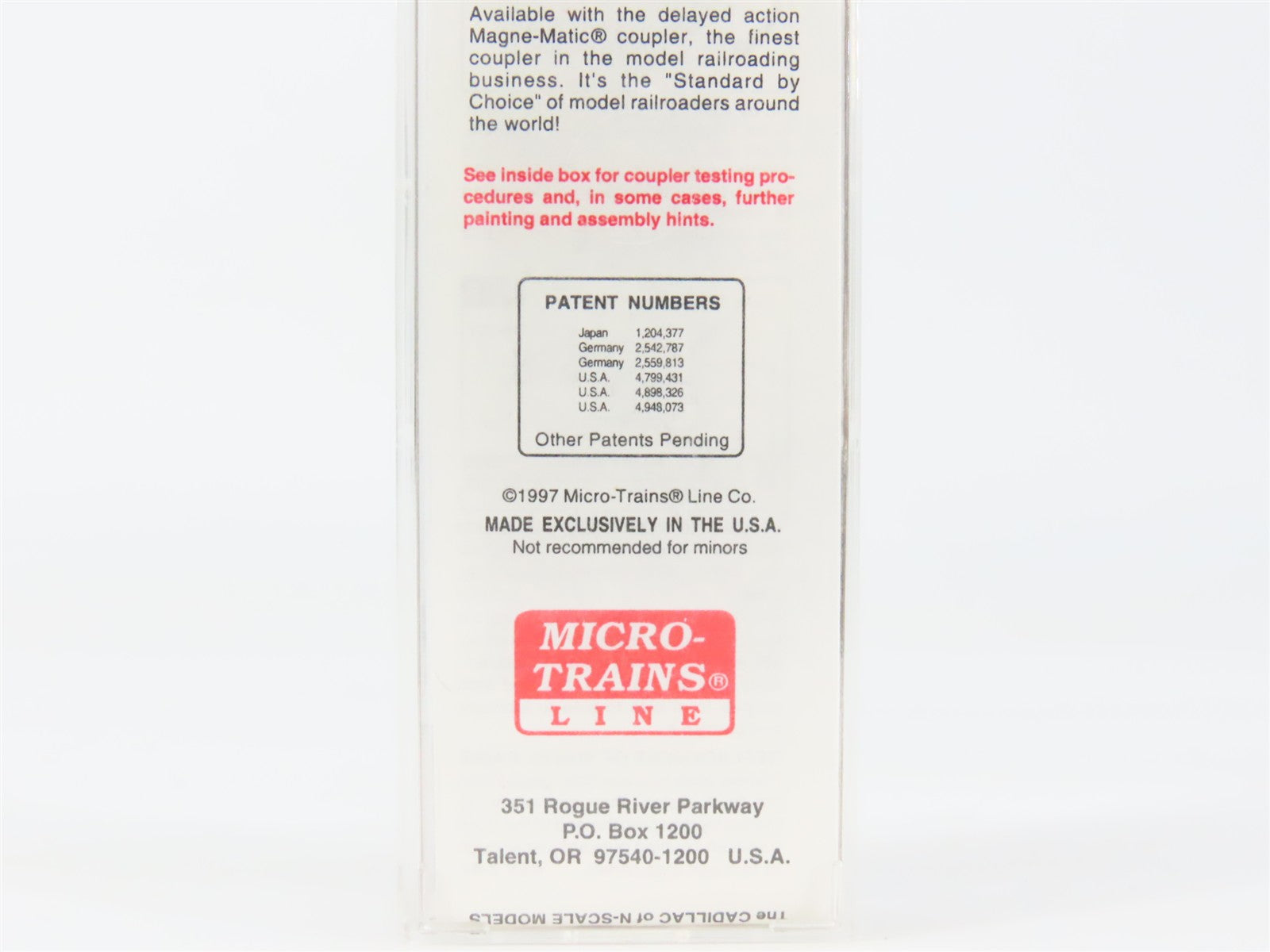 N Scale Micro-Trains MTL 20090 SP Southern Pacific 40' Box Car 163324 RTR
